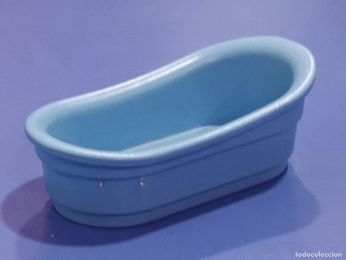 Playmobil: Playmobil ba&ntilde;era azul ba&ntilde;o victoriano Mansi&oacute;n moderna Ses