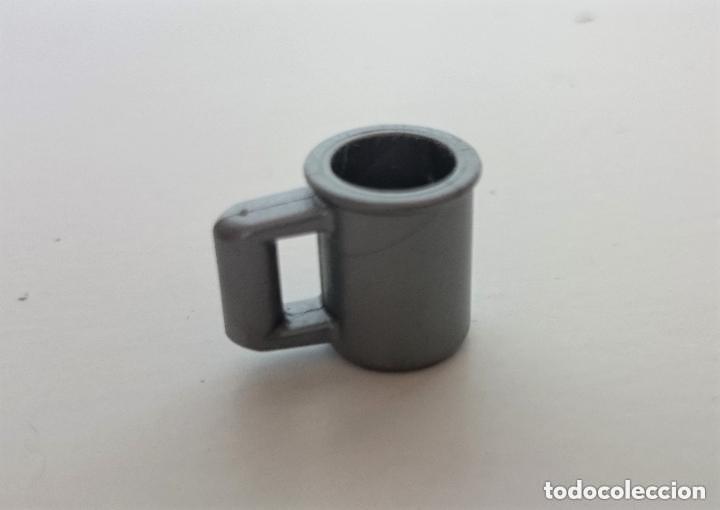 Playmobil: PLAYMOBIL TAZA GRIS 3023 3747 4057 5004 5250 5899 5918 6811 FUERTE OESTE MEDIEVAL CASA CABA&Ntilde;A BOSQUE