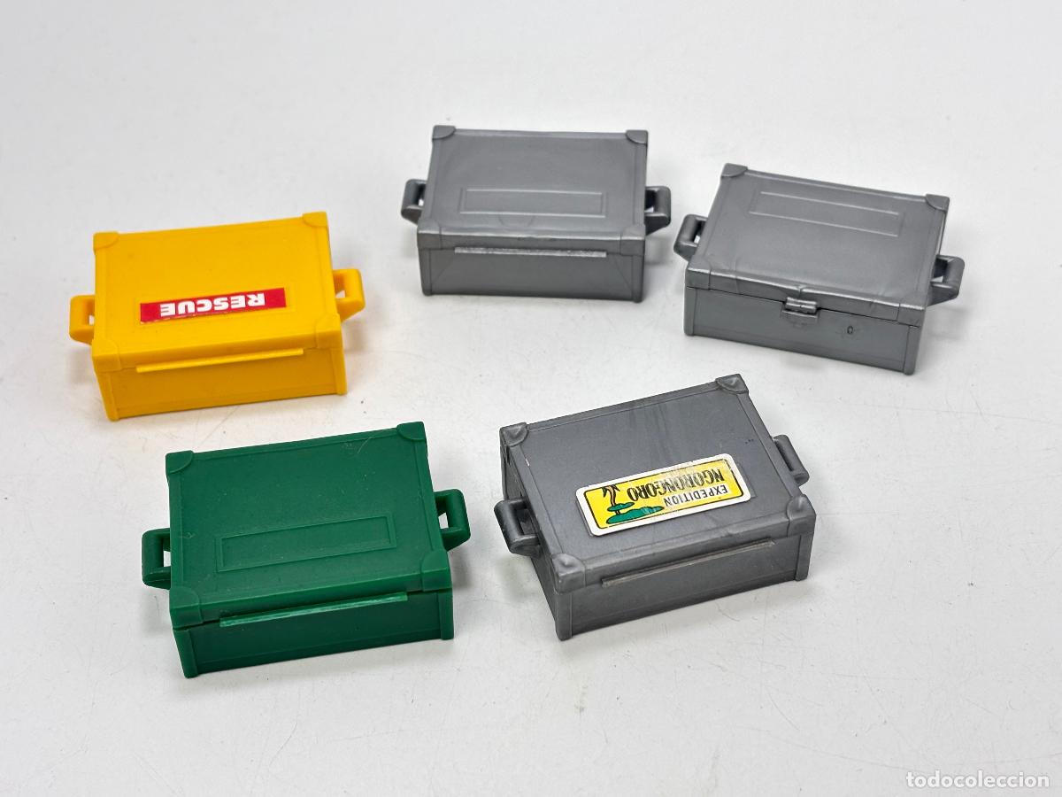 Playmobil: playmobil lote caj&oacute;n verde amarillo y gris