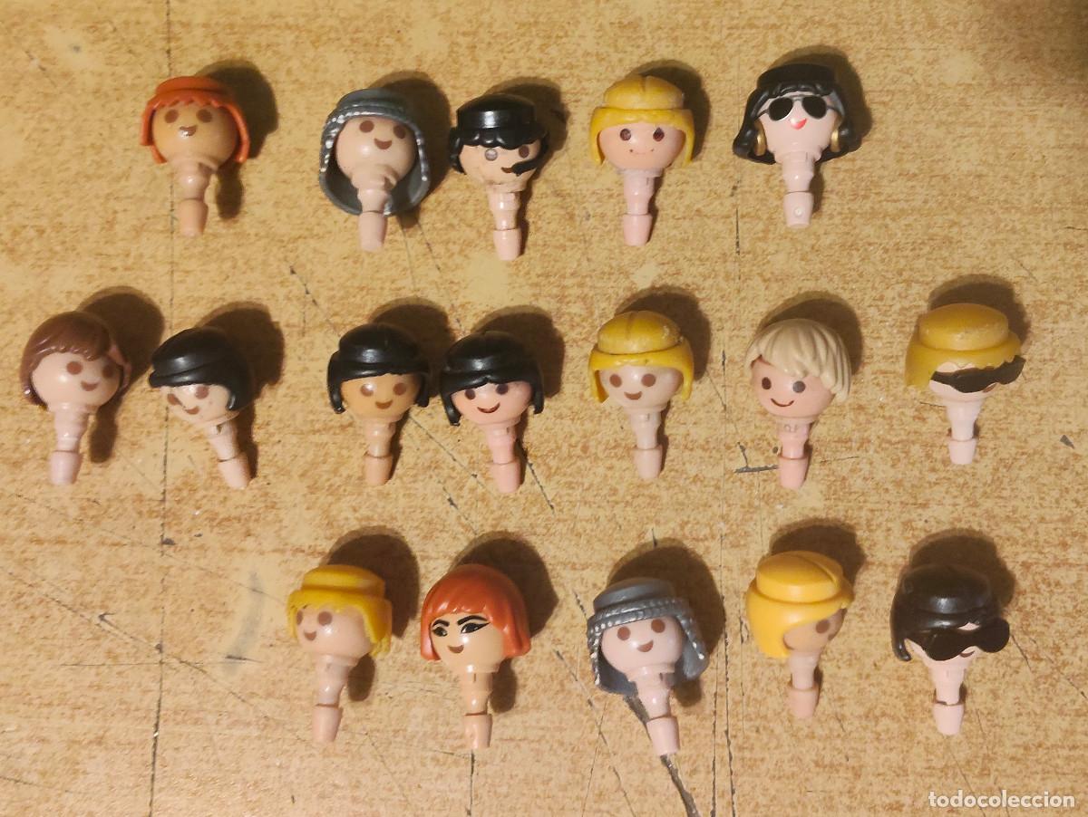 Playmobil: Playmobil lote distintas cabezas pararecambio figura - 50 centimos la unidad