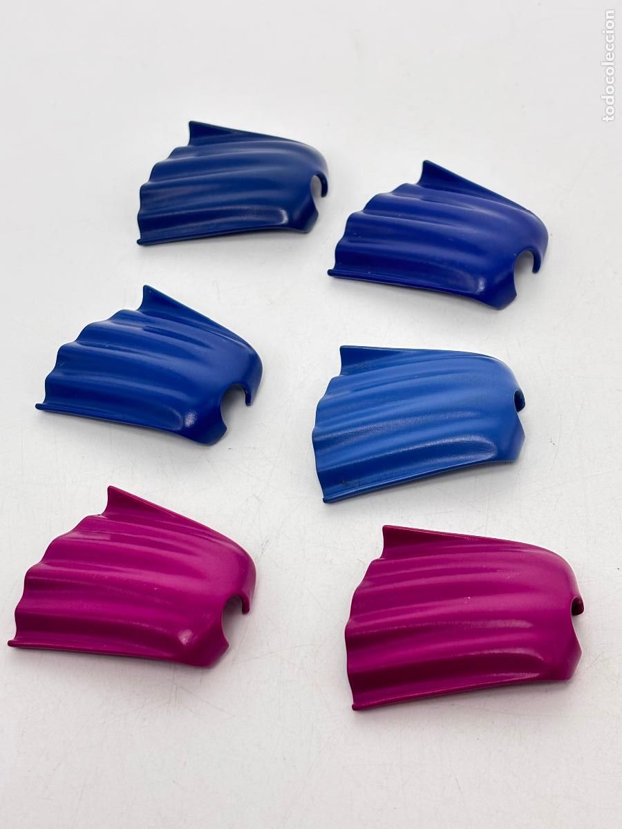 Playmobil: playmobil lote capa azul morada figura