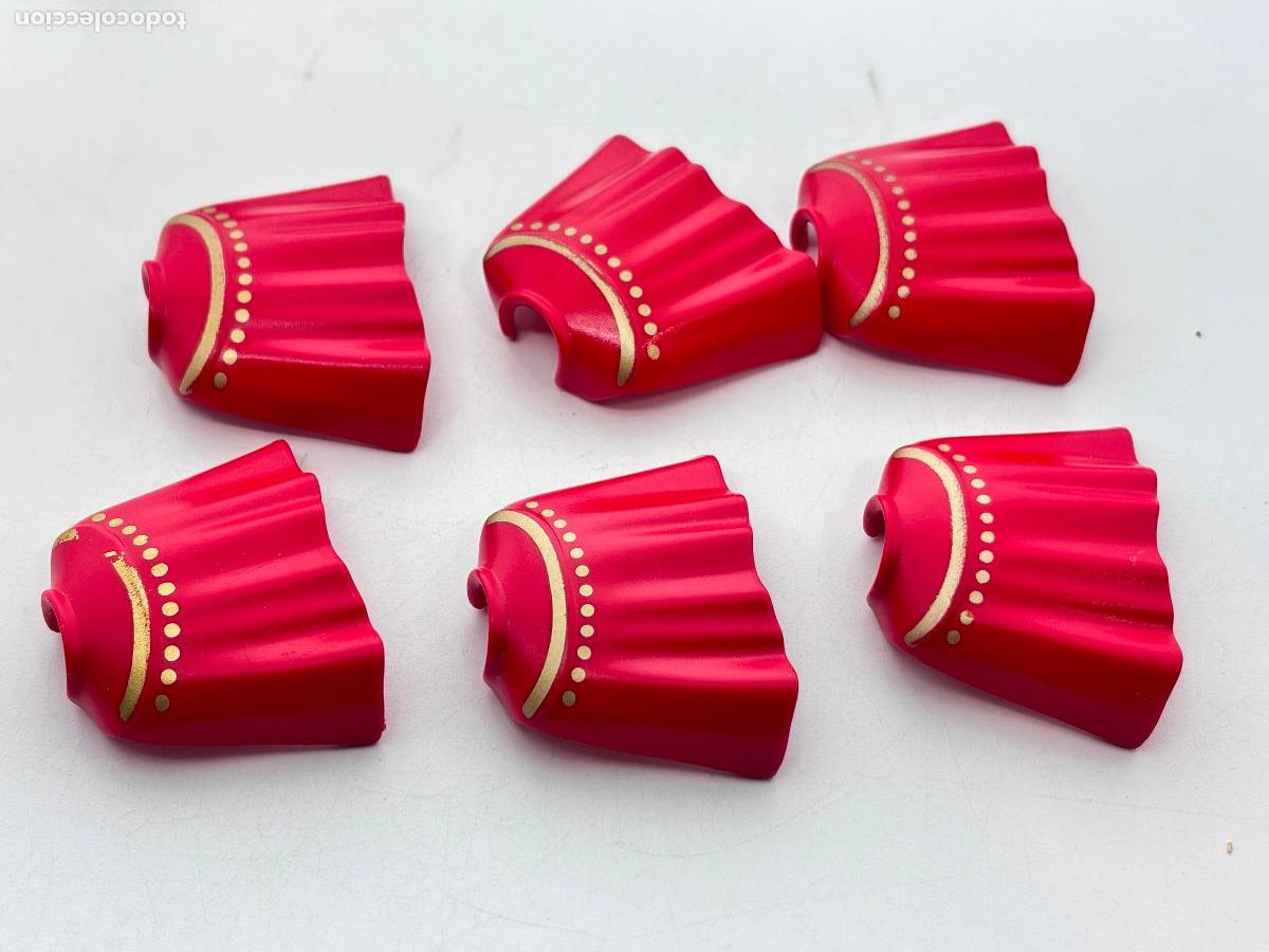 Playmobil: playmobil lote capa roja rey sodado figura