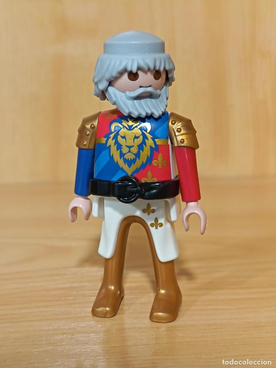 Playmobil: PLAYMOBIL FIGURA REY MEDIEVAL CON BARBA Y PELO GRIS - 13/11/16