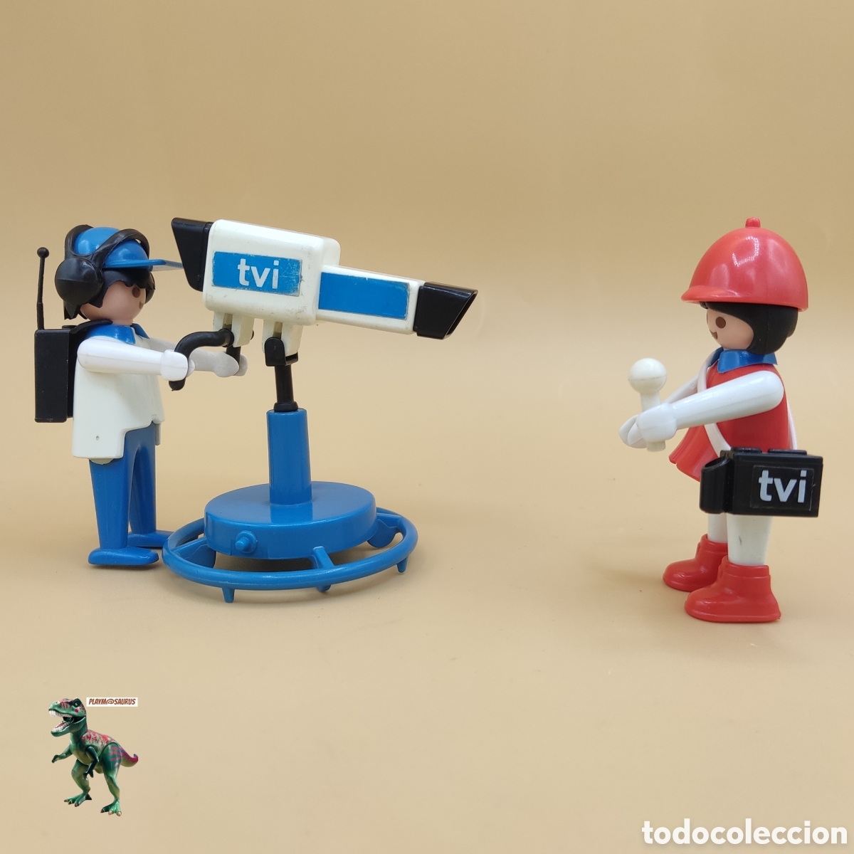 Playmobil: Playmobil set 3571 reportera de television camara tvi tv periodista estudio de grabacion