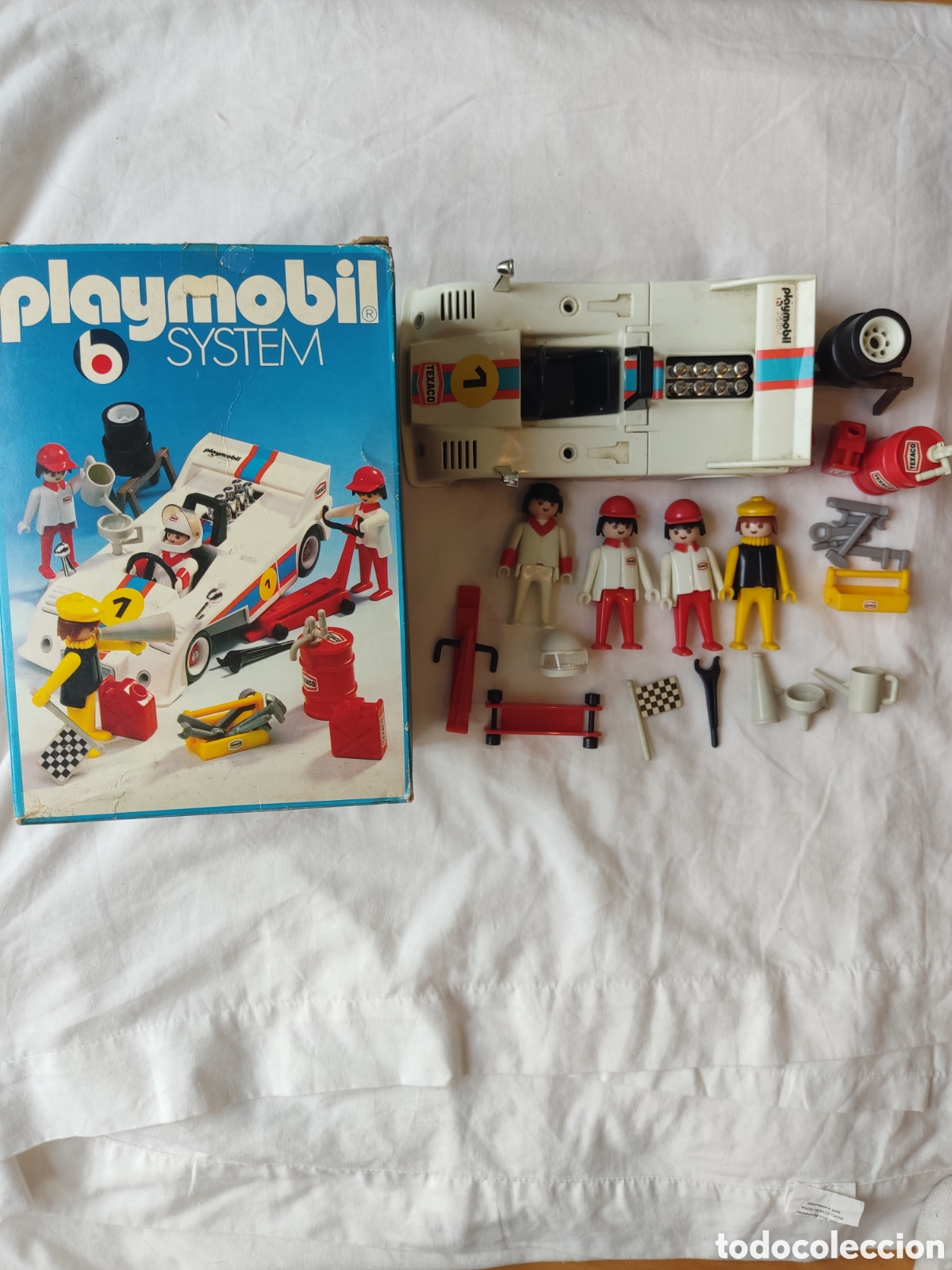 Playmobil: Playmobil 3520 Coche de Carreras blanco Famobil