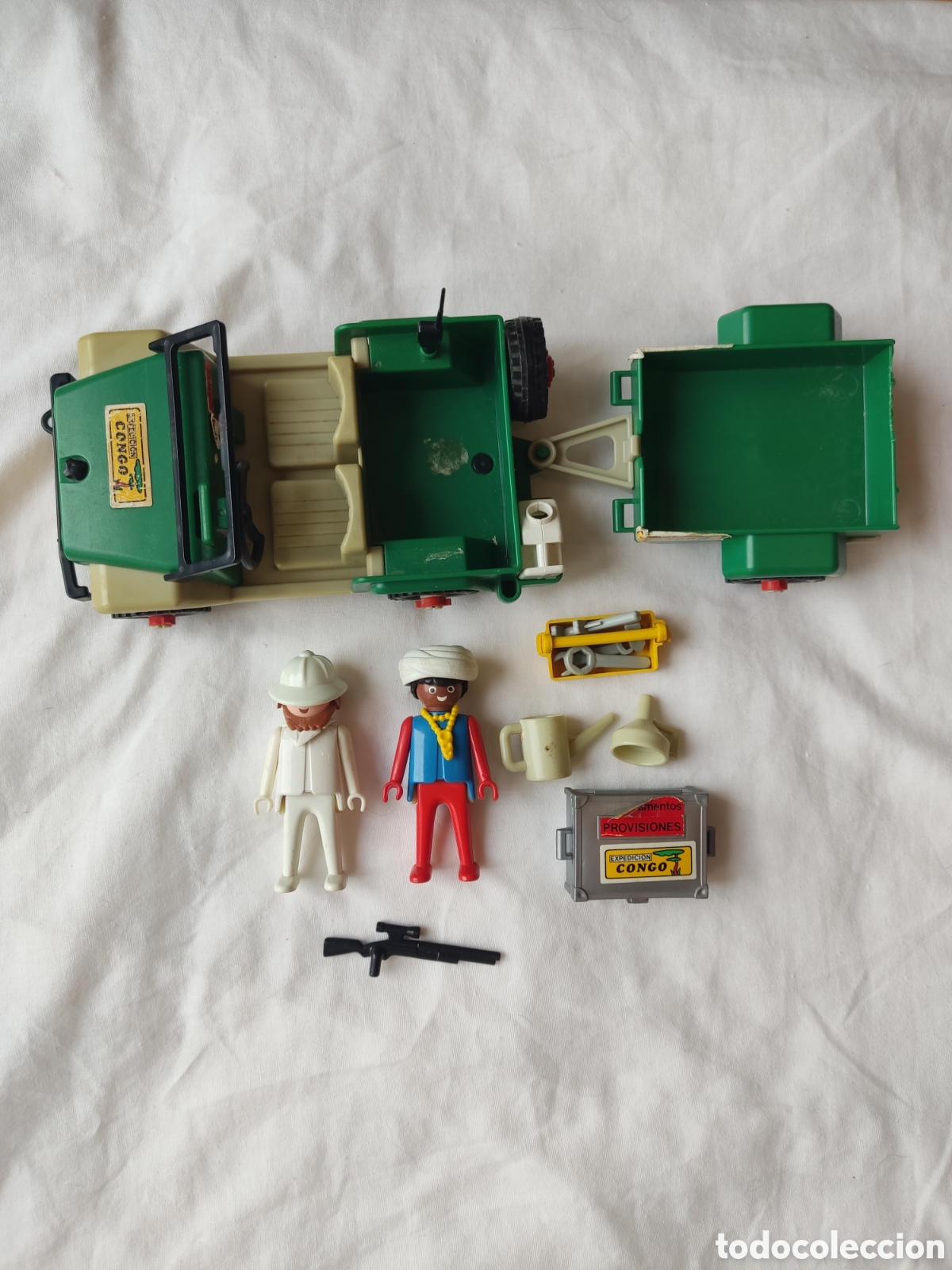 Playmobil: Playmobil 3532 Jeep y Remolque Congo Famobil