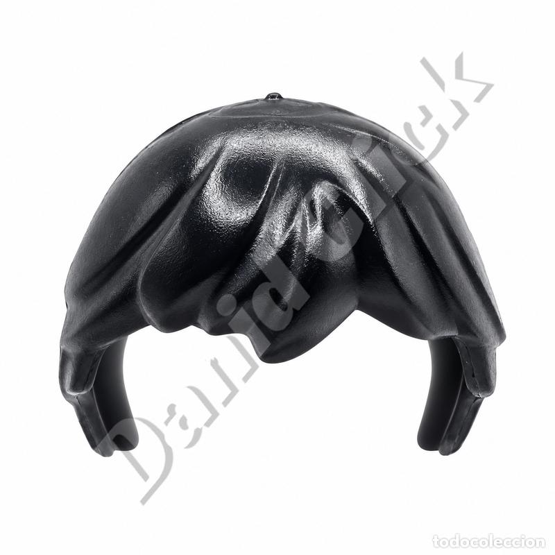 Playmobil: Playmobil Peluca Morena Negra Larga Peinado Frontal Pelo Figura Repuesto Custom