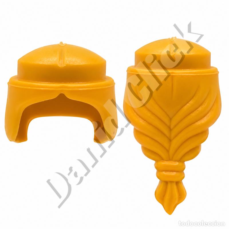 Playmobil: Playmobil Peluca Larga Rubia con Trenza Pelo Figura Repuesto Custom