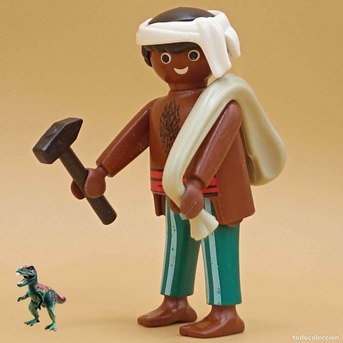 Playmobil: Playmobil figura peon trabajador carpintero artesano medieval victoriano marinero pirata naufrago