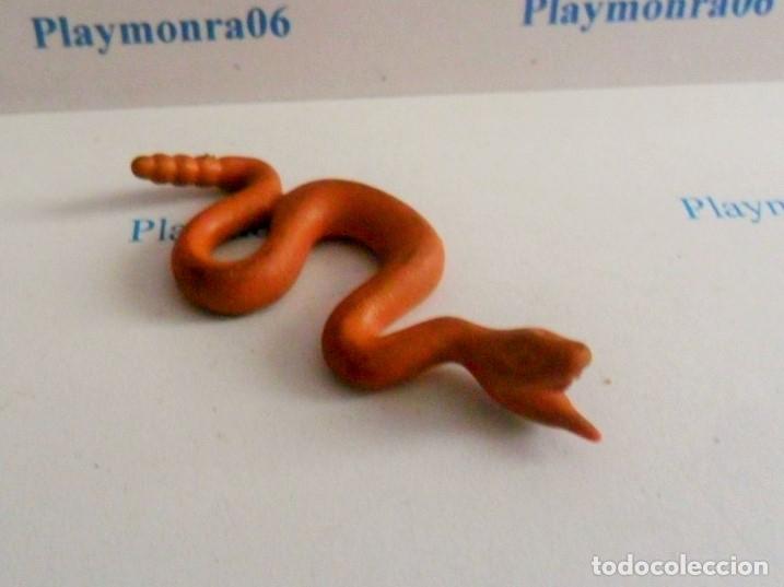 Playmobil: PLAYMOBIL P001-1 ANIMALSERPIENTE CASCABEL ESCENAS OESTE INDIOS MEDIEVAL PIRATAS SELVA
