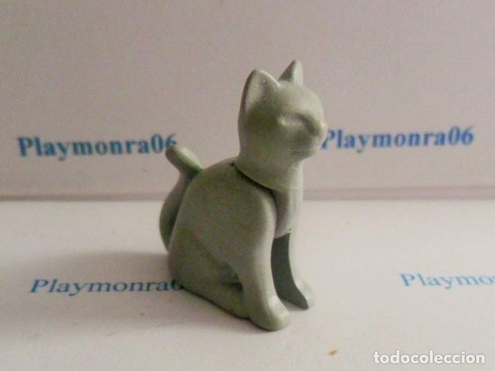 Playmobil: PLAYMOBIL P001-1 ANIMAL FELINO GATO DOMESTICO GRIS