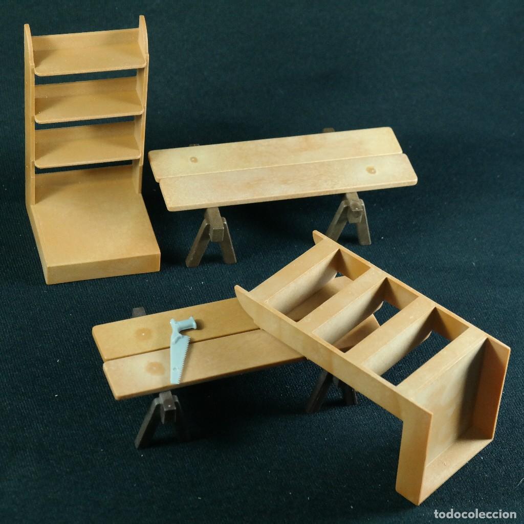 Playmobil: Playmobil estantes con tablas y caballetes ☼
