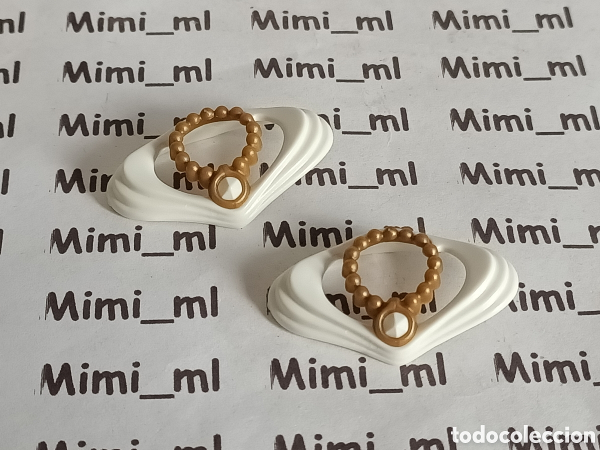 Playmobil: Playmobil 2 collares perlas mujer serie rosa casa victoriana pa&ntilde;uelo cuello