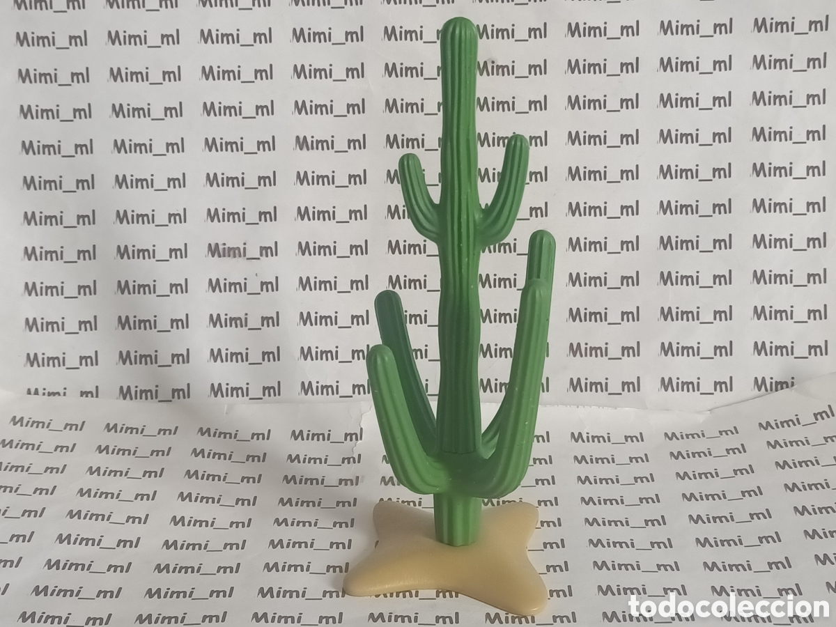 Playmobil: Playmobil cactus grande con suelo western oeste vegetaci&oacute;n