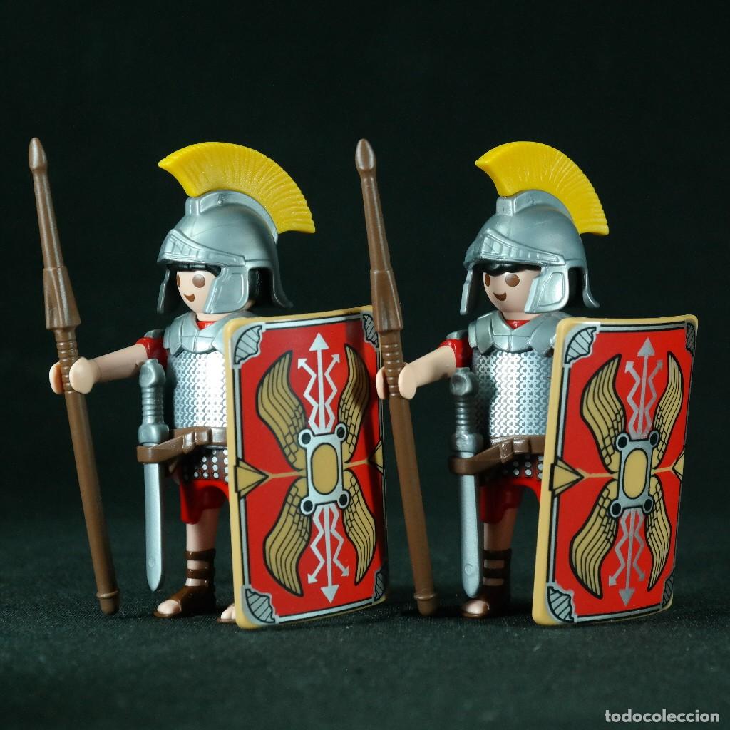 Playmobil: Playmobil dos soldados romanos con penachos amarillos ☼