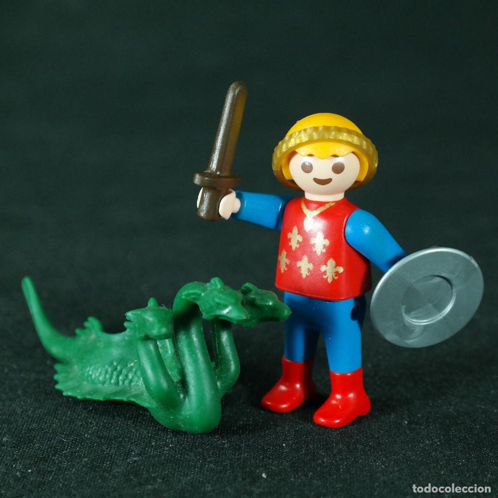 Playmobil: Playmobil ni&ntilde;o medieval con dragon micro ☼ - Foto 1