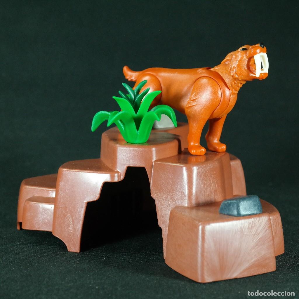 Playmobil: Playmobil tigre dientes de sable con roca ☼ - Foto 1