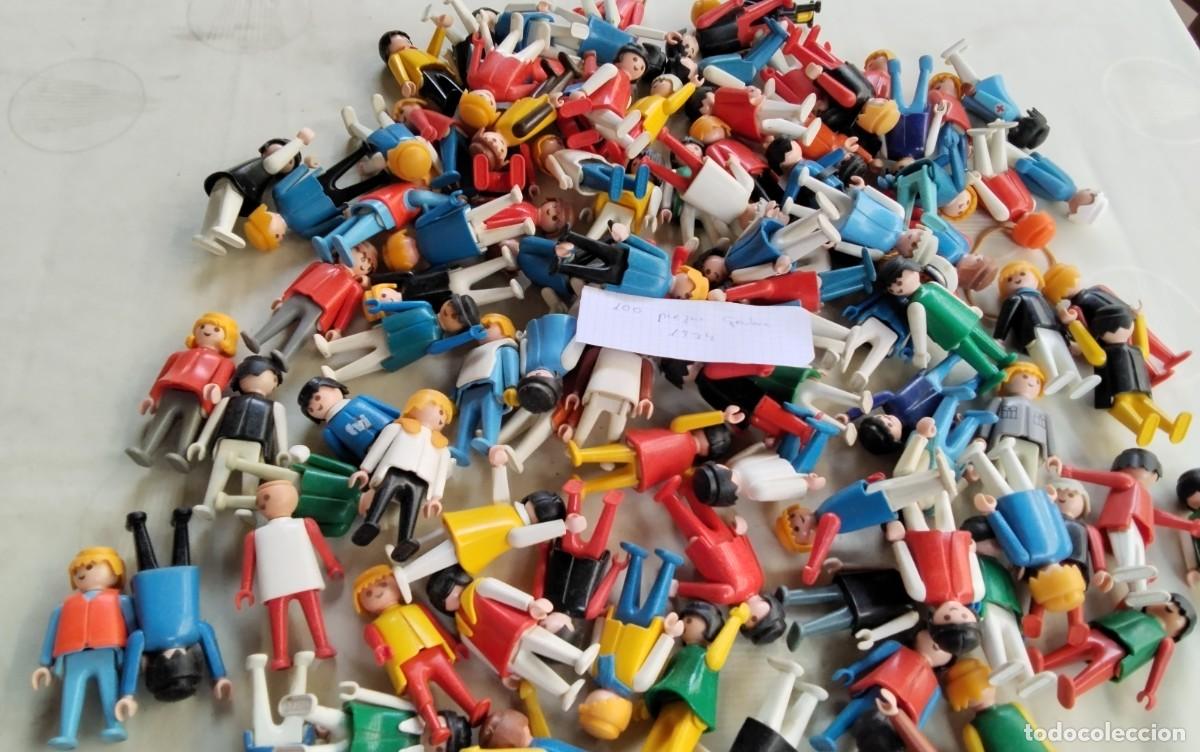 Playmobil: 100 UNIDADES DE PLAY MOBIL GEOBRA , GRAN MAYORIA 1974