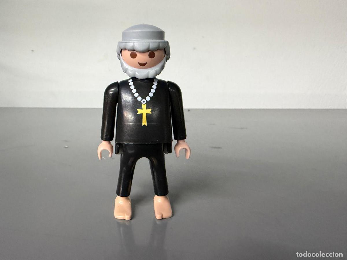 Playmobil: PLAYMOBIL FIGURA MONJE SACERDOTE OBISPO CURA GORDO -mix19