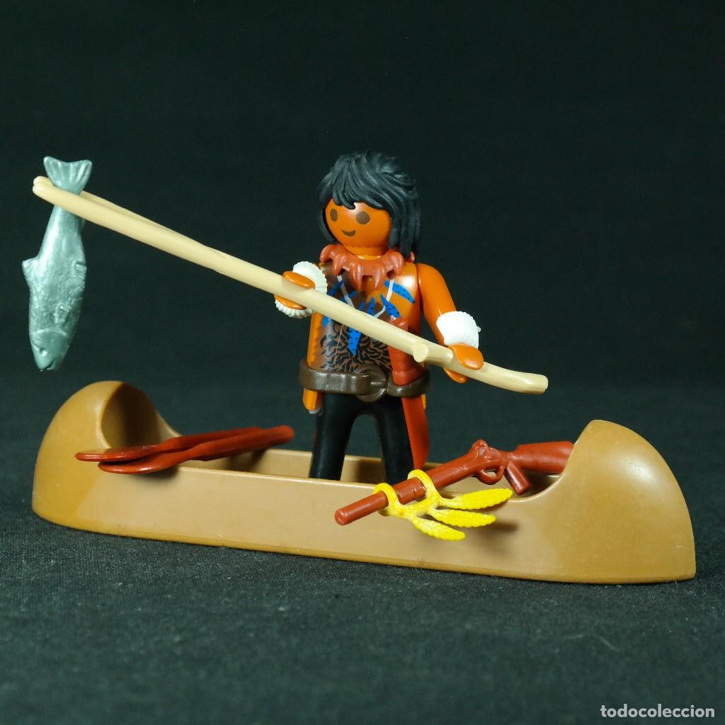Playmobil: Playmobil indio con canoa☼ - Foto 1