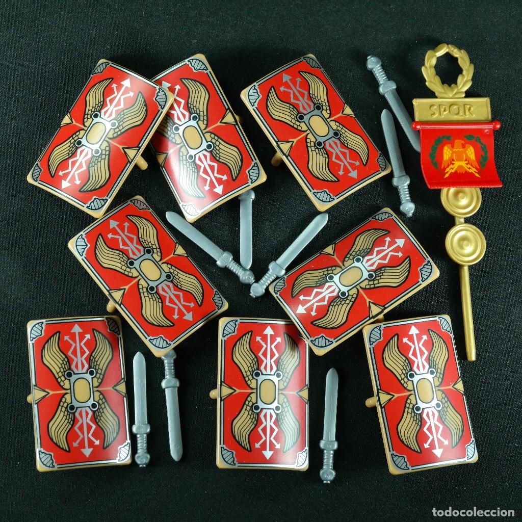 Playmobil: Playmobil escudos romanos con estandarte☼