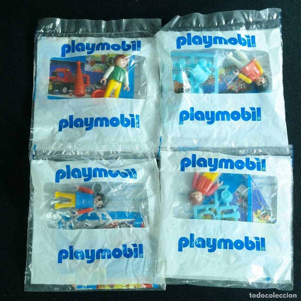 Playmobil: Playmobil 4 bolsitas promocionales de Antex de a&ntilde;o 95 ☼