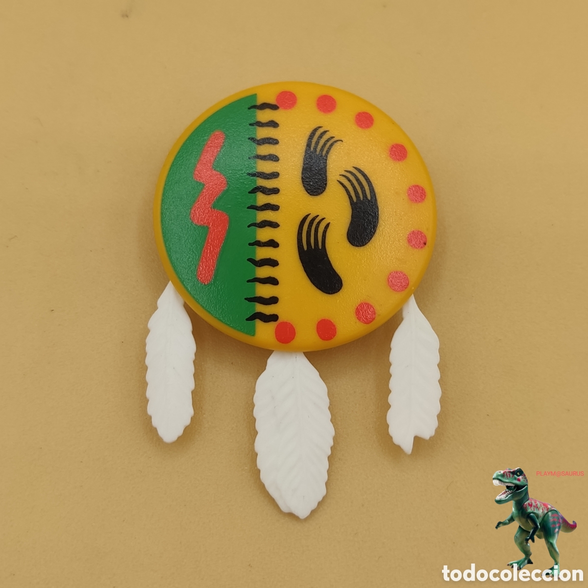 Playmobil: Playmobil plumas escudo indio nativo americano western guerrero tipi tienda de campa&ntilde;a 3870
