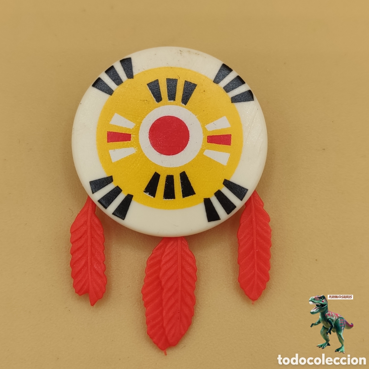Playmobil: Playmobil plumas escudo indio nativo americano western guerrero tipi tienda de campa&ntilde;a 4012 6582