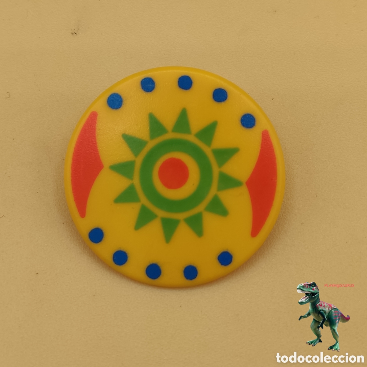 Playmobil: Playmobil 3870 escudo indio nativo americano western campamento trueno guerreros sol