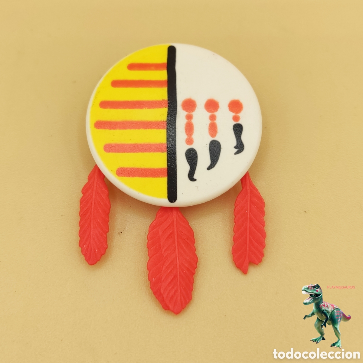 Playmobil: Playmobil 3250 3876 4072 escudo con plumas indio nativo americano western guerrero