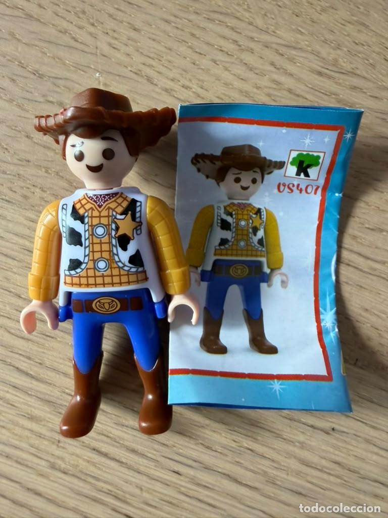 Playmobil: WOODY PLAYMOBIL KINDER SORPRESA DISNEY PELICULA TOY STORY NUEVO HUEVO KINDER PERSONAJE DISNEY