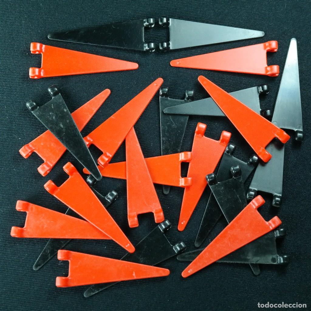 Playmobil: Playmobil banderines triangulares rojos y negros, barco pirata 3550 3750 ☼