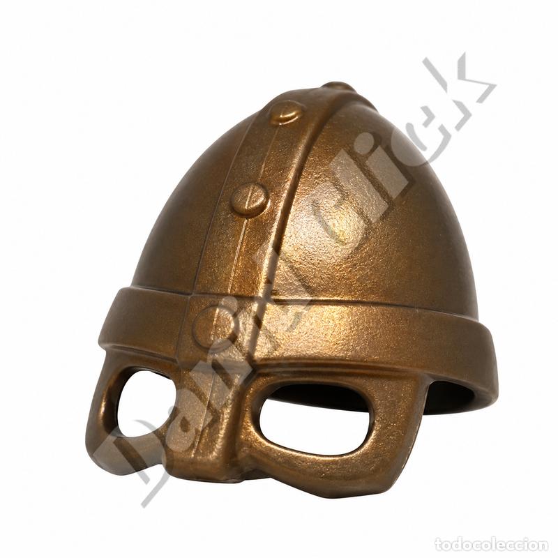 Playmobil: Playmobil Casco Medieval Bronce Cobre Caballero Repuesto Custom