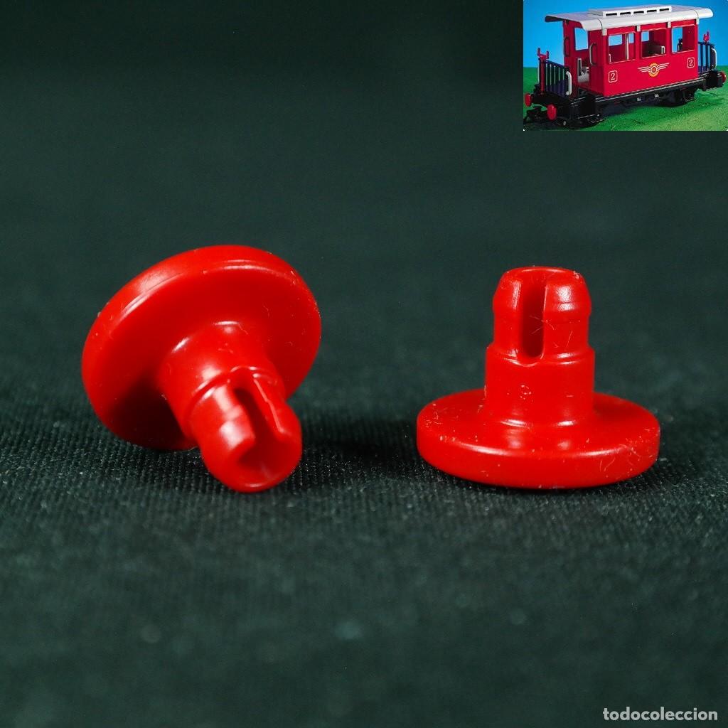 Playmobil: Playmobil dos topes rojos para vagones ☼