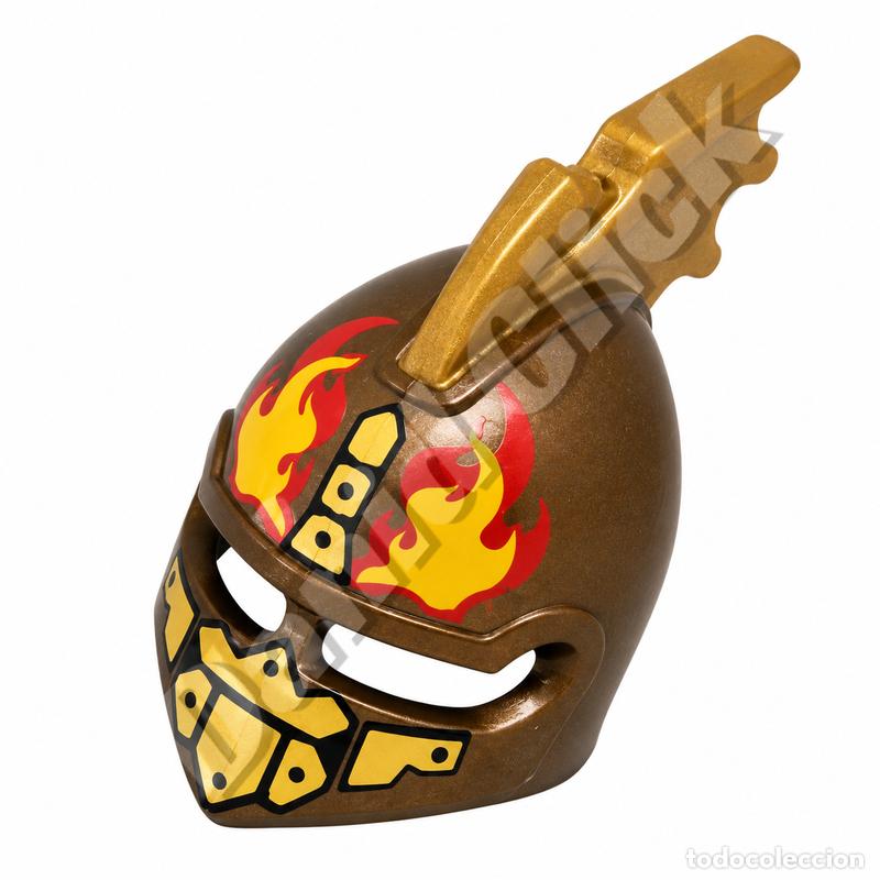 Playmobil: Playmobil Casco Burnham Raiders Bronce Llamas Novelmore Caballero Guerrero Repuesto Custom