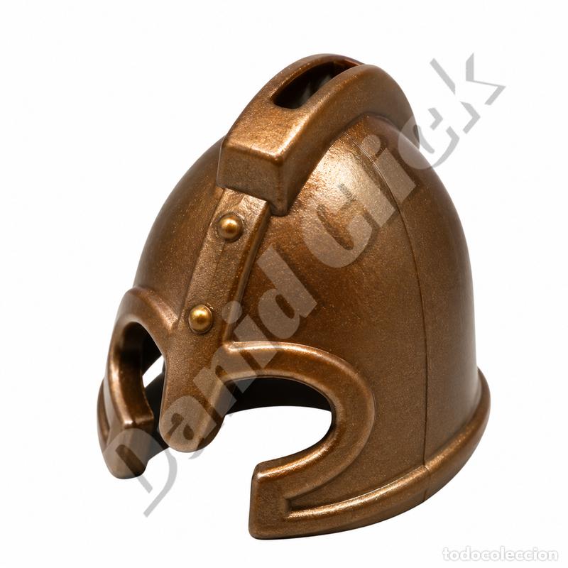 Playmobil: Playmobil Casco B&aacute;rbaro Bronce Guerrero Repuesto Custom