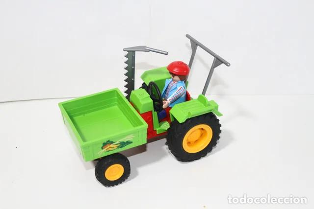 Playmobil: PLAYMOBIL MEDIEVAL Tractor Playmobil Verde con Remolque