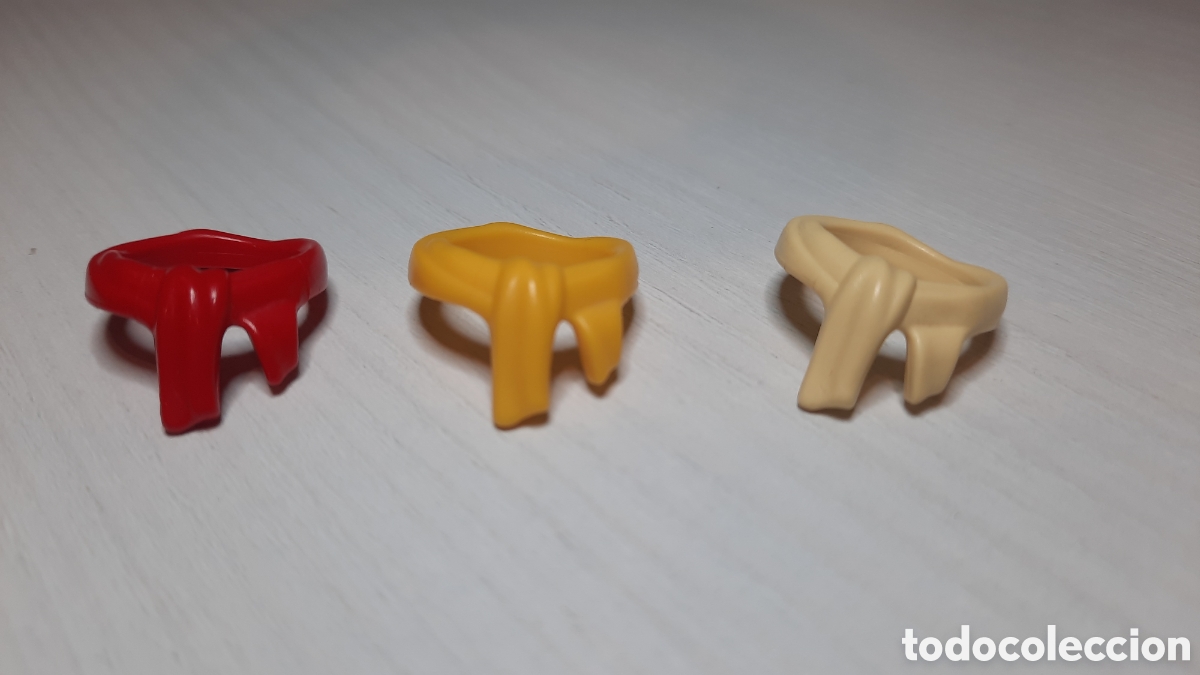Playmobil: Tres cintas bandanas pa&ntilde;uelos cabeza piratas Playmobil