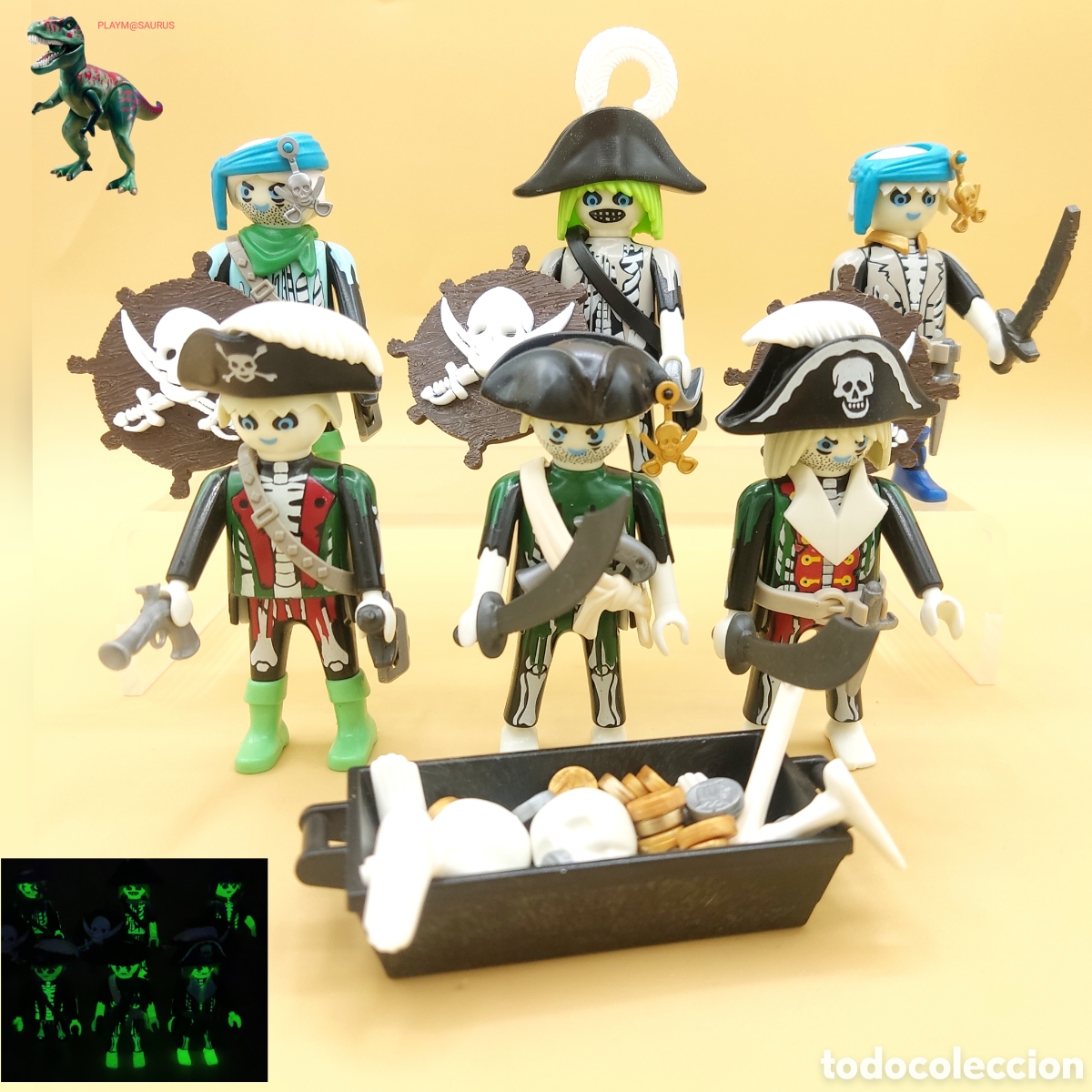 Playmobil: Playmobil tripulacion fantasma barco pirata esqueleto simil 4671 4800 5900 4164 4806 4928