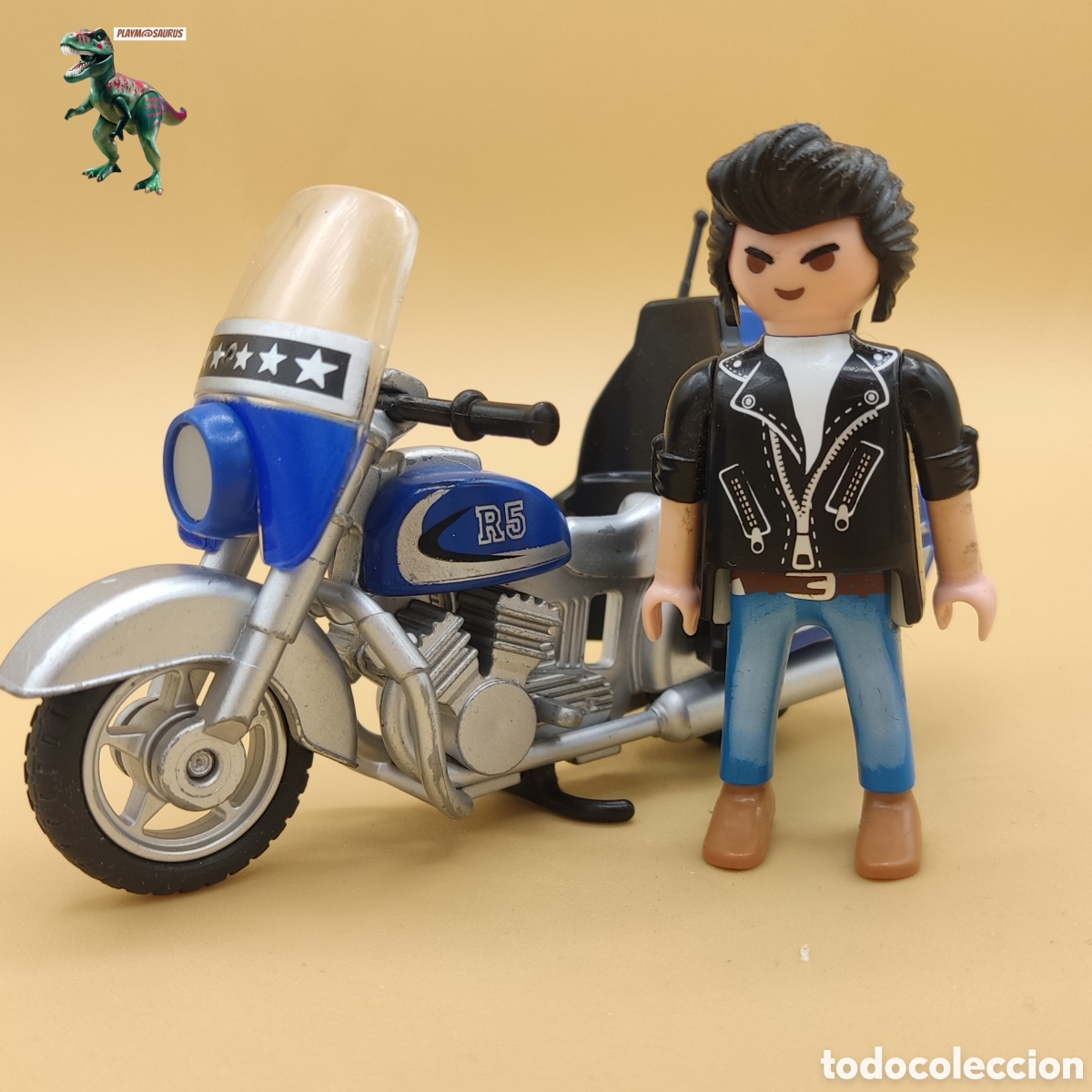 Playmobil: Playmobil figura motero moto honda goldwing custom motorista simil 3343 3062 5114 3992 5117 5523
