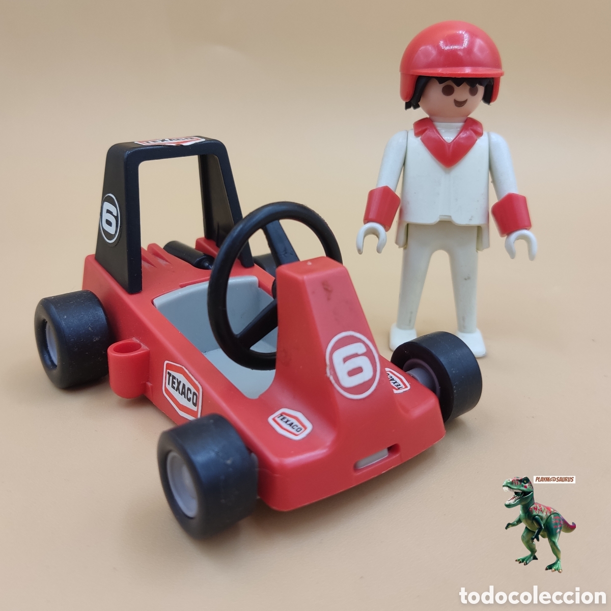 Playmobil: Playmobil Go Kart rojo Coche Carreras Vintage racing vehiculo competicion y casco 3523 3575