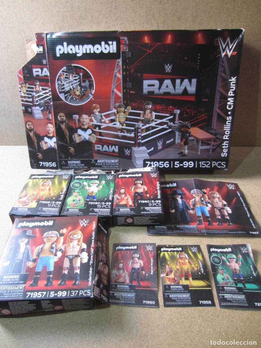 Playmobil: Lote CAJAS VACIA Playmobil WWE RAW Ring Arena