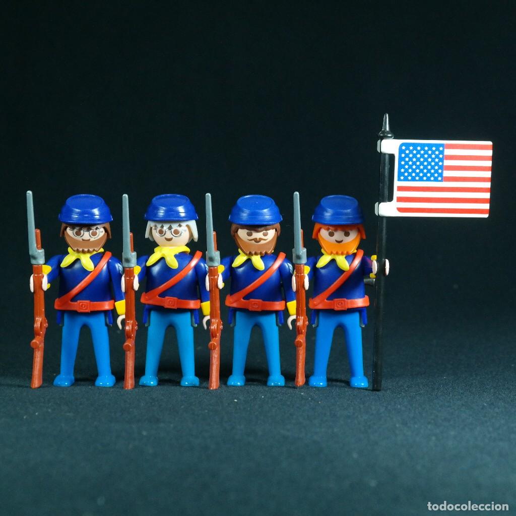 Playmobil: Playmobil 4 soldados nordistas ☼
