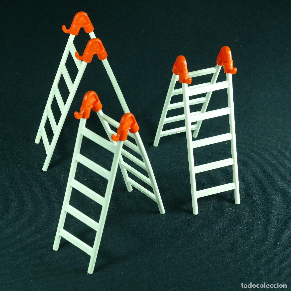 Playmobil: Playmobil tres escaleras blancas ☼