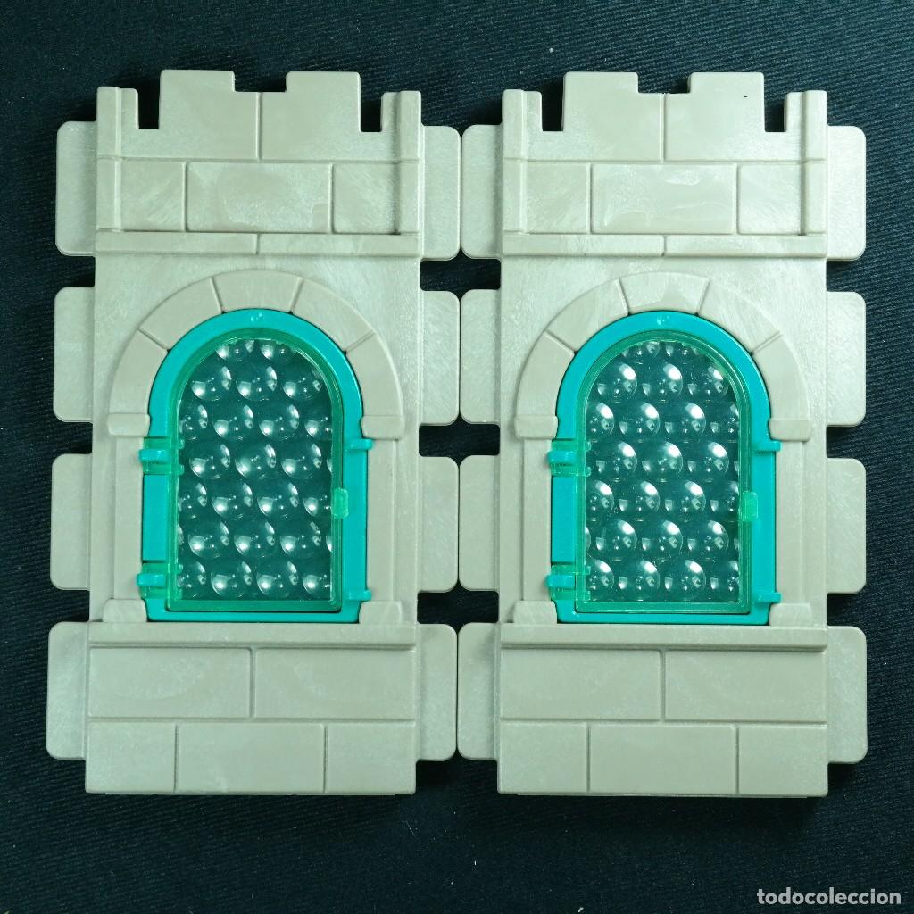 Playmobil: Playmobil 2 paredes con ventanas verdes steck ☼