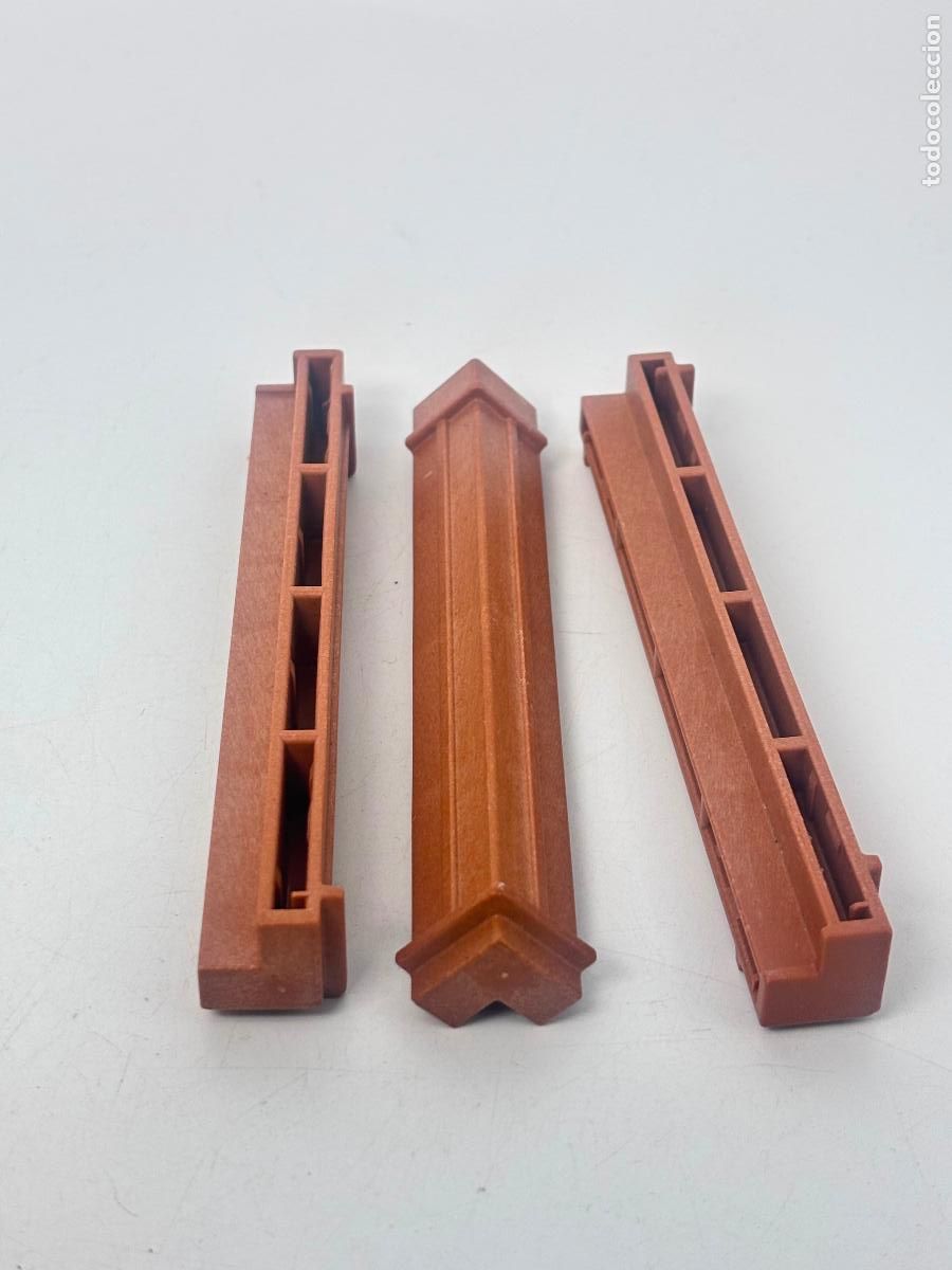 Playmobil: Playmobil lote pilar uni&oacute;n pared casa estaci&oacute;n oeste rancho