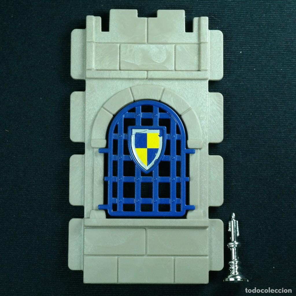 Playmobil: Playmobil pared con ventana azul y vela ☼