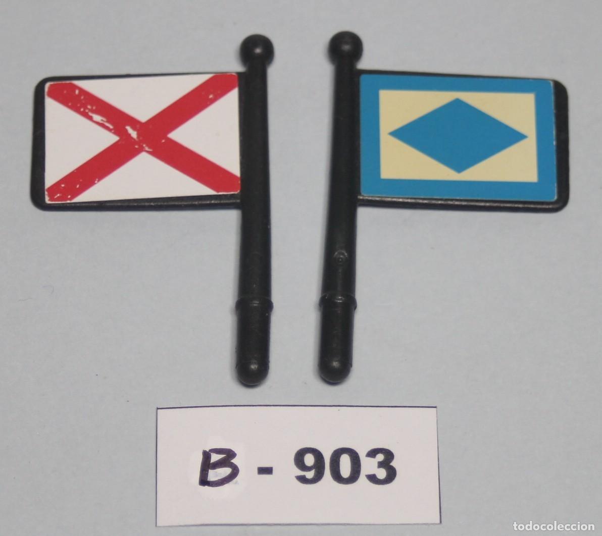Playmobil: PLAYMOBIL 2 BANDERAS MARINAS - PATRULLERA LANCHA BARCO NAVEGACI&Oacute;N (B-903)