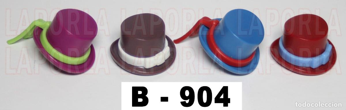 Playmobil: PLAYMOBIL 4 SOMBREROS CHISTERAS FEMENINOS VICTORIANO SERIE ROSA (B-904)