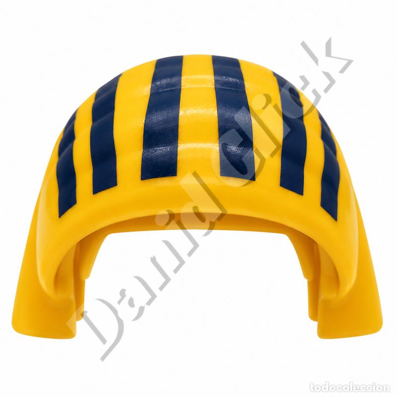 Playmobil: Playmobil Pa&ntilde;uelo Nubio Egipcio Amarillo Azul Tocado Nemes Esclavo Soldado Sirviente Nubio Fara&oacute;n Eg